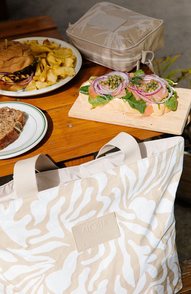 Aloha Collection Day Tripper Float Water Resistant Tote, Alternate, color, Latte