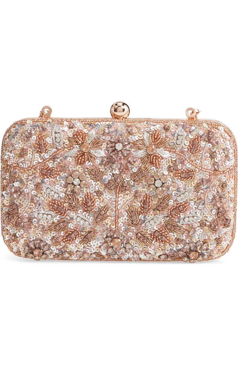 Rachel Parcell Embellished Clutch, Main, color,