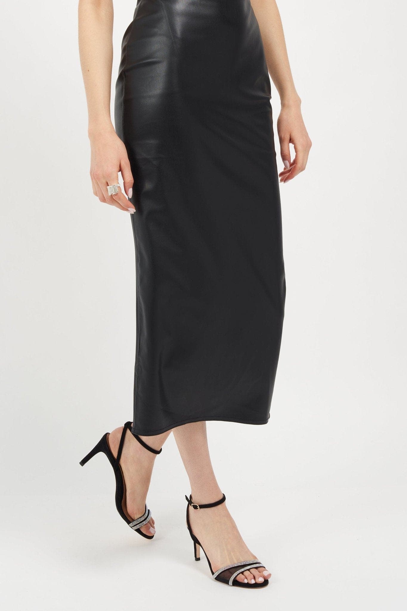 Joan Oloff Shoes Fame Ankle Strap Sandal Heel, Alternate, color, Black