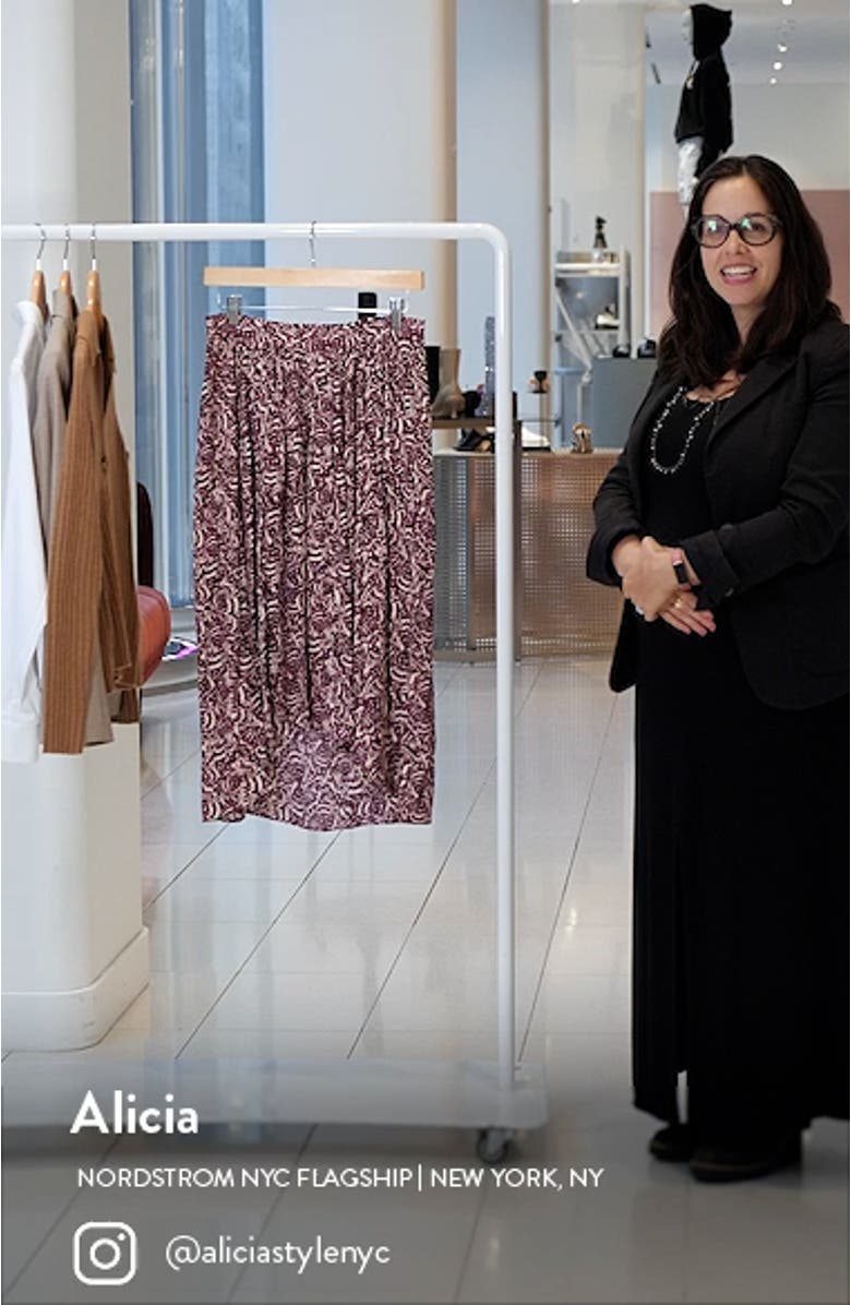 Lenny Print Skirt, sales video thumbnail