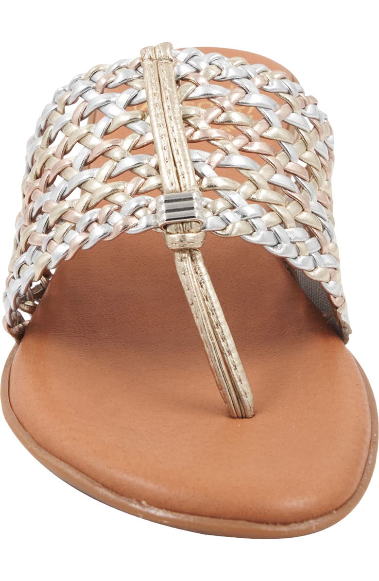 André Assous Nice Woven Sandal, Alternate, color, Metallic Multi