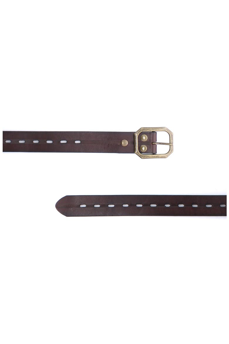 Waymark Cutout Belt, Alternate, color, Brown