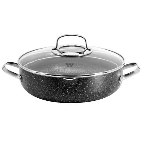 Galaksi Non Stick 9.5 Inch 2.8 Liter Low Casserole with Lid