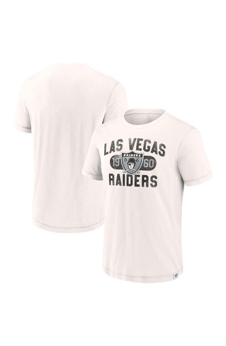 FANATICS Men's Fanatics Branded White Las Vegas Raiders Team Act Fast T-Shirt, Alternate, color, White