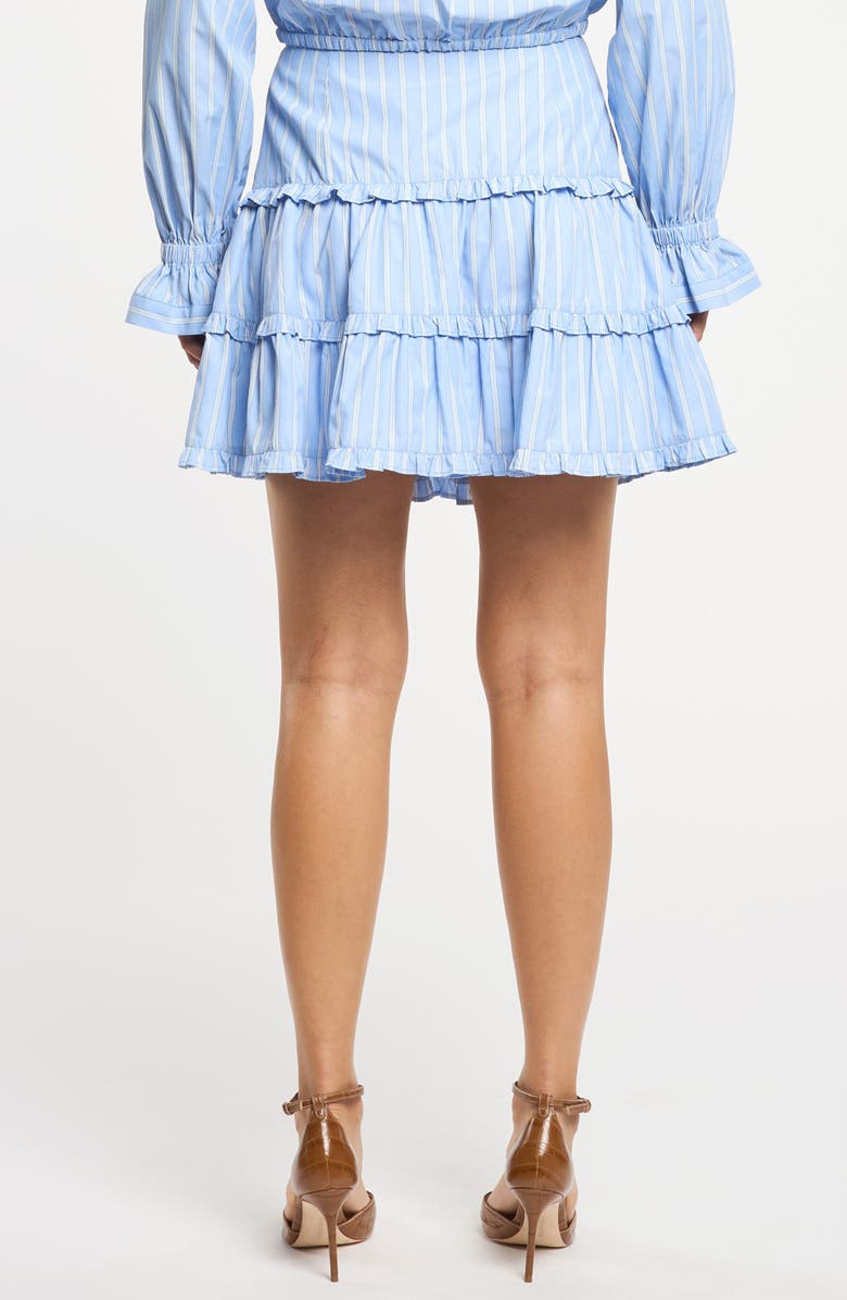 Cinq à Sept Thea Lili Stripe Miniskirt, Alternate, color, Blue Multi