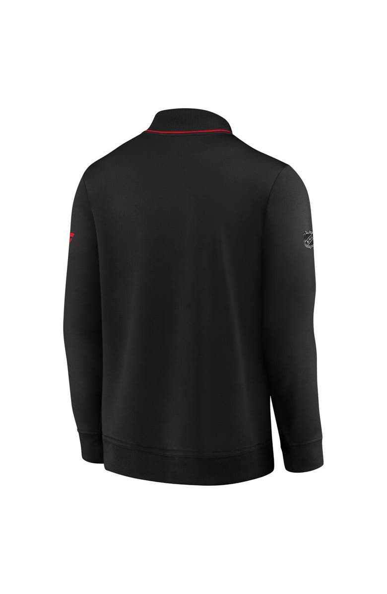 FANATICS Men's Fanatics Branded Black Detroit Red Wings Authentic Pro Locker Room Full-Zip Jacket, Alternate, color, 