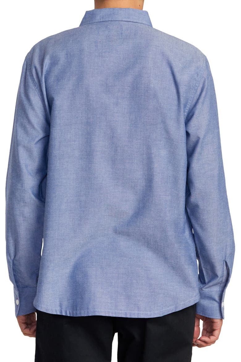Day Shift Button-Up Shirt, Alternate, color, BLUE CHAMBRAY