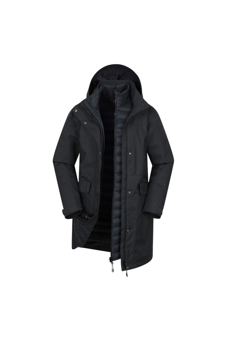 Rain On 3 in 1 Waterproof Jacket, Main, color, Black