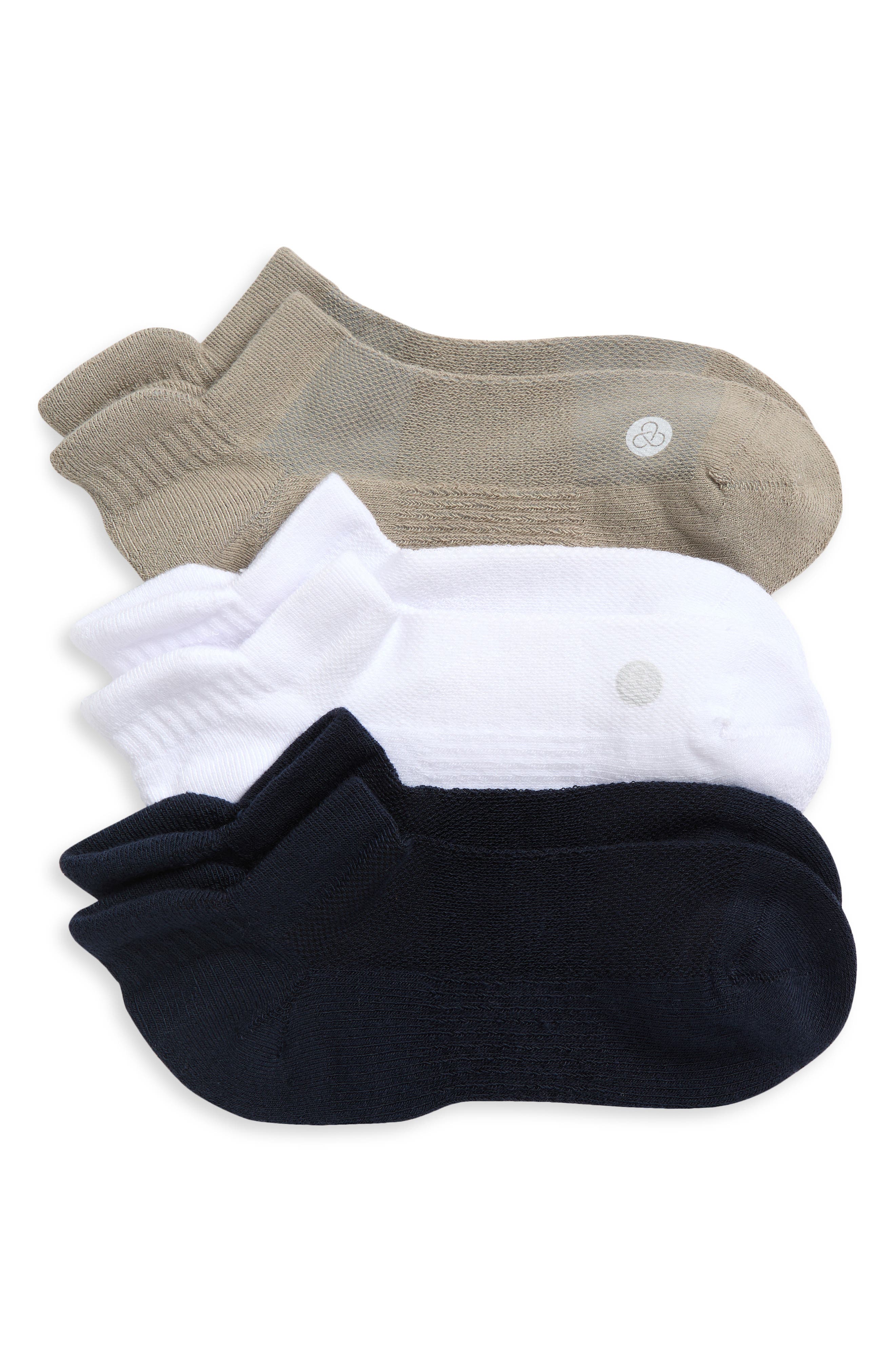 Zella 3-Pack Tab Ankle Socks