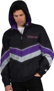 STARTER Men's Starter Black/Purple Minnesota Vikings Thursday Night Gridiron Full-Zip Jacket