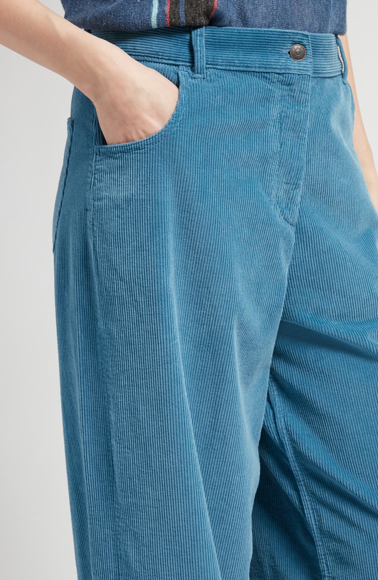 The Row Chan Wide Leg Cotton Corduroy Pants, Alternate, color, 