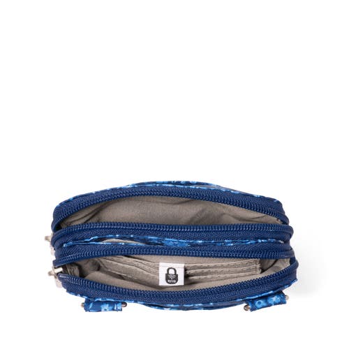 Baggallini Modern Take Two Rfid Crossbody Bag In Navy Petal