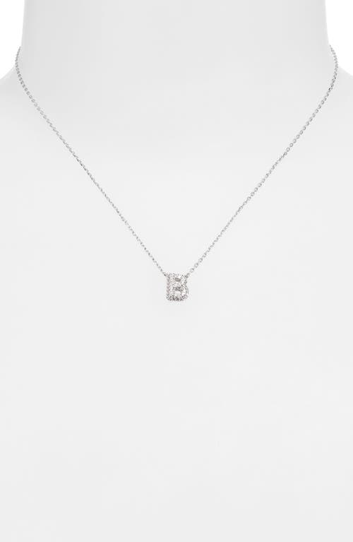 Leith Cubic Zirconia Initial Pendant Necklace