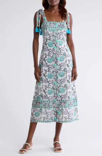 ALICIA BELL Gigi Cotton & Silk Cover-Up Midi Dress