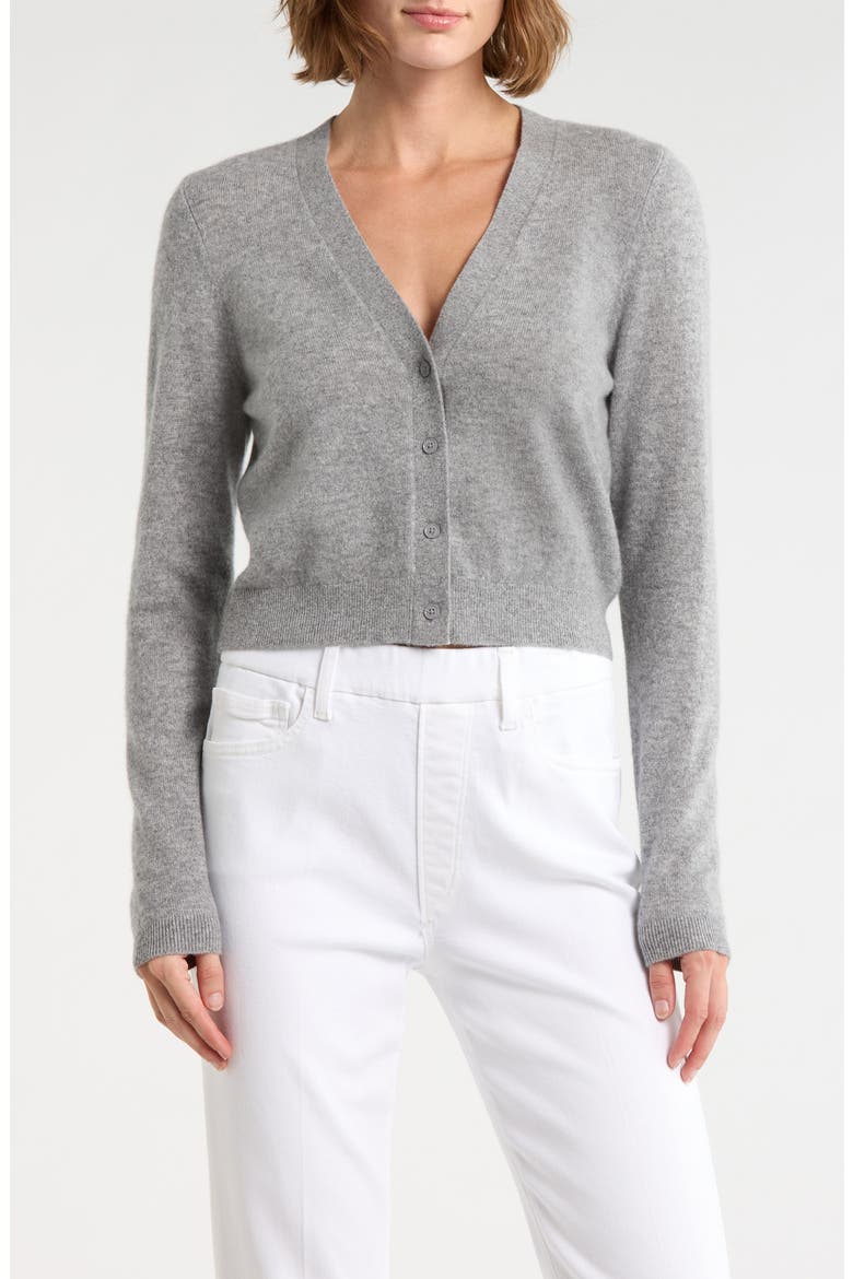 Grace Cashmere Blend Cardigan, Main, color, MEDIUM HEATHER GREY