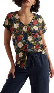 Seasalt Cornwall Studio Glass Organic Cotton Button-Up Top