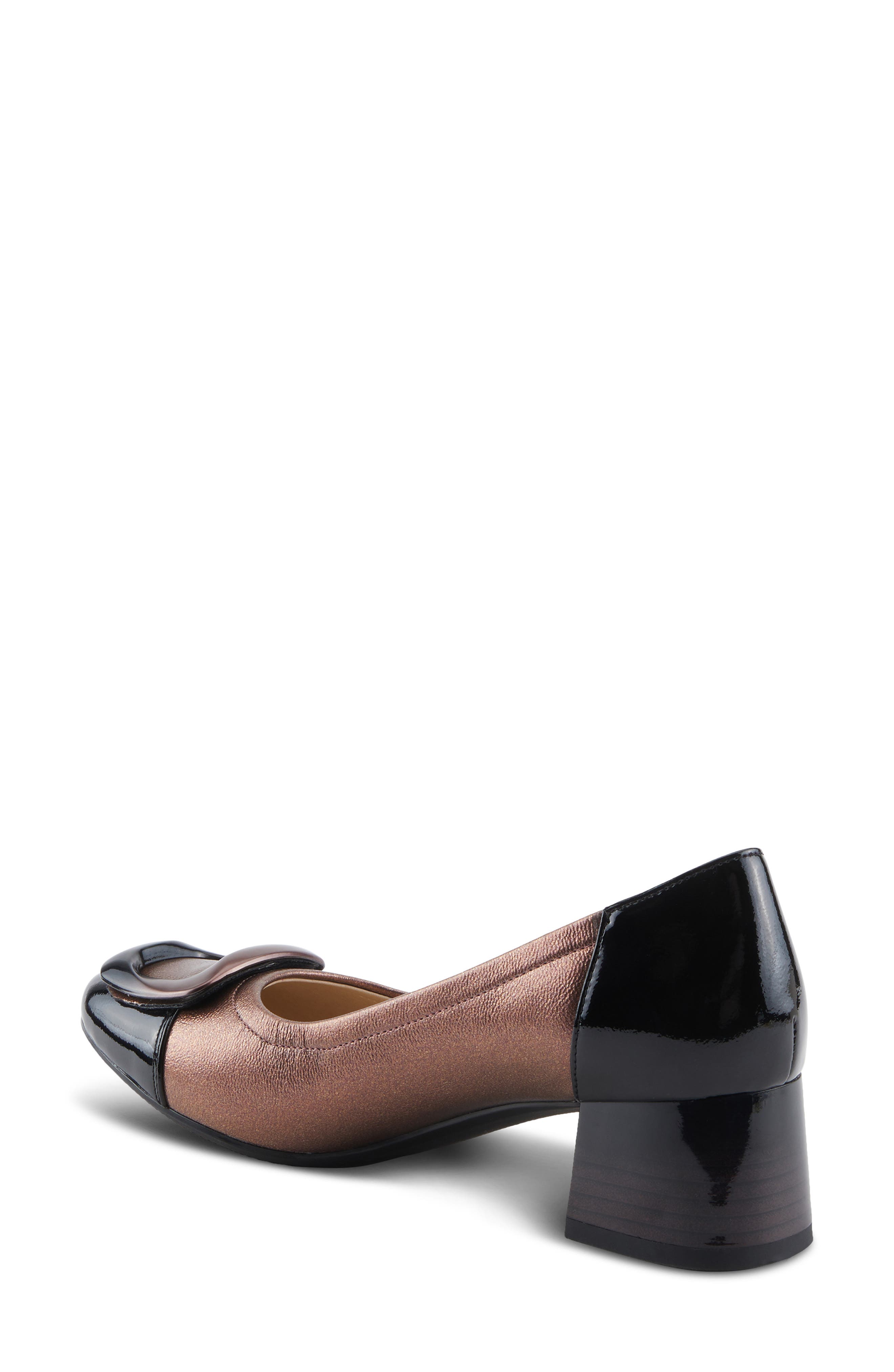 Babysteps Two-Tone Cap Toe Pump, Alternate, color, COPPER METALLIC