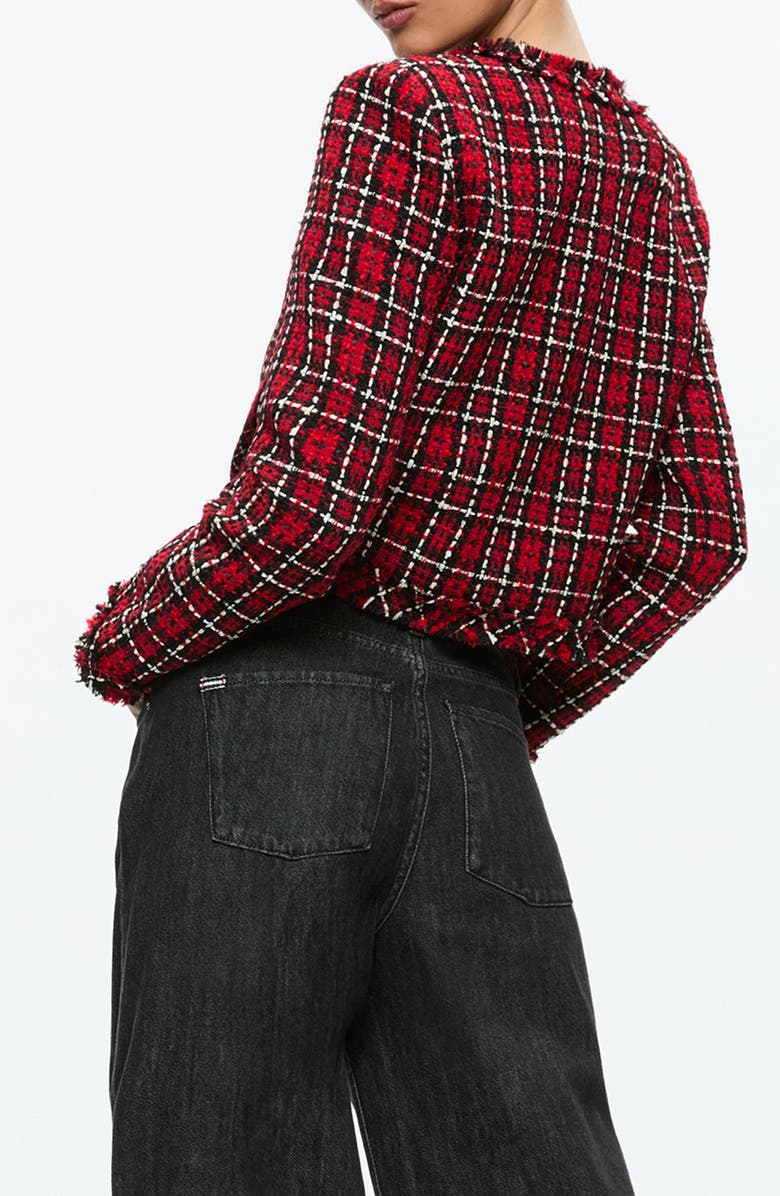 Alice + Olivia Tweed Jacket, Alternate, color,