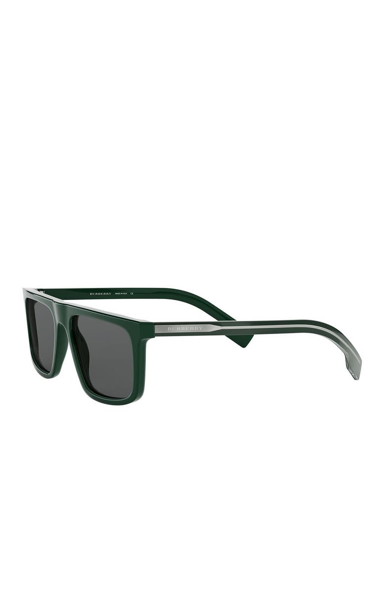 Burberry 55mm Rectangle Sunglasses, Alternate, color, 