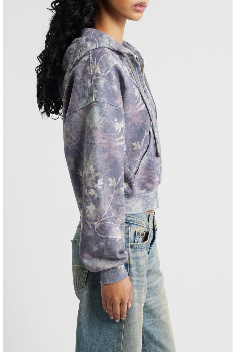 Camo Zip Hoodie, Alternate, color, BROWN CAMO
