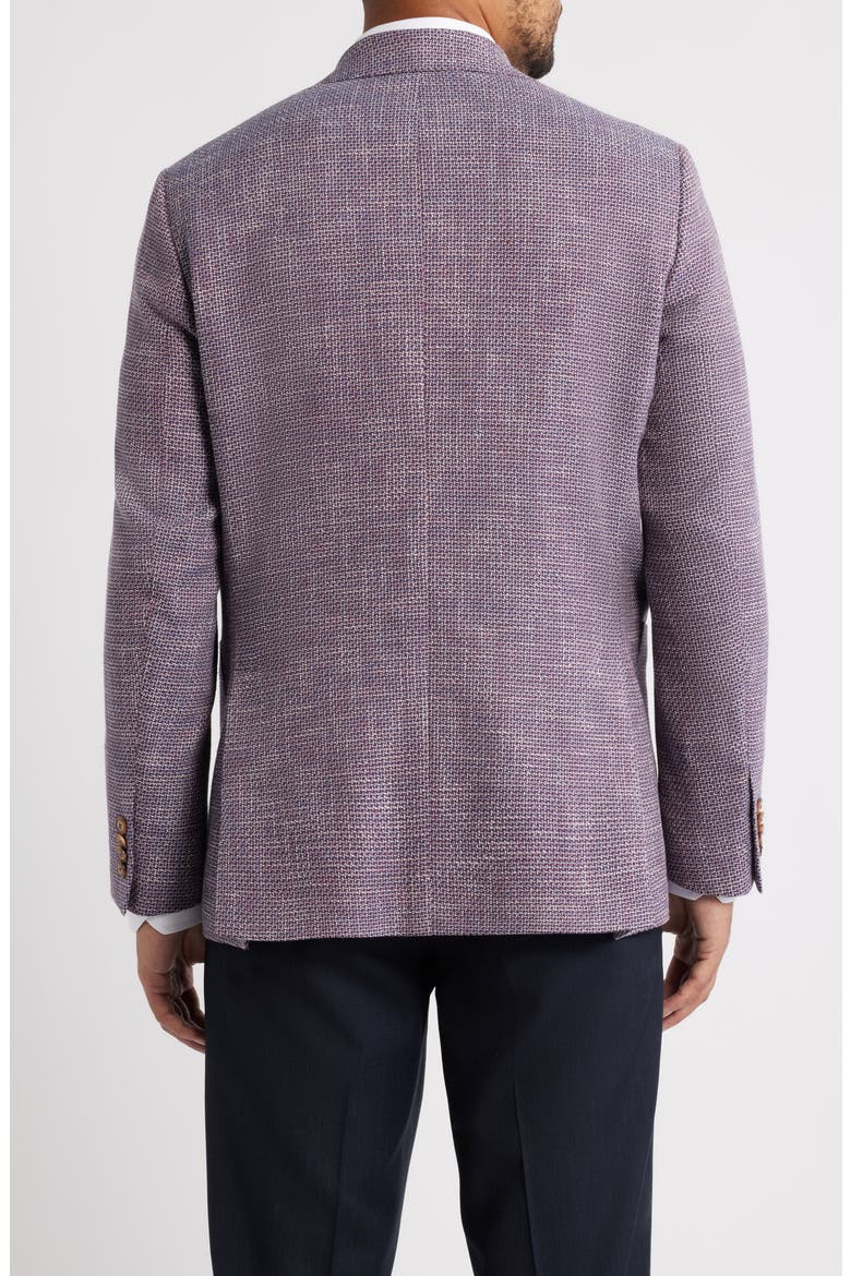 Hamptom Basketweave Comfortwear Sport Coat, Alternate, color, BERRY