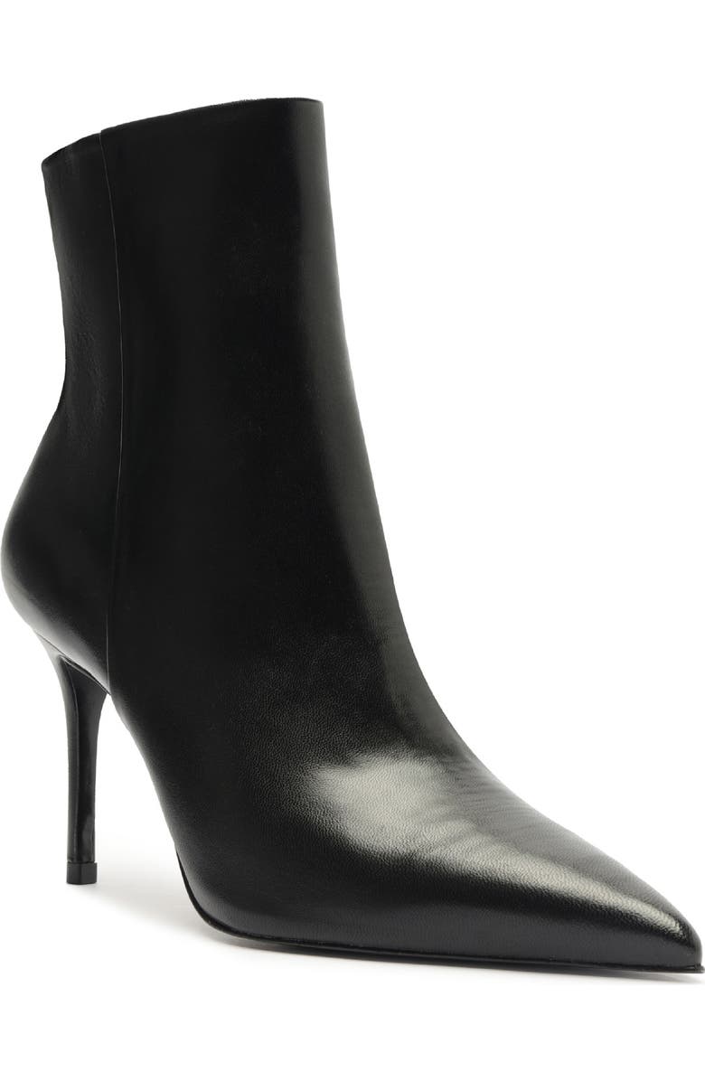 Schutz Mikki Casual Pointed Toe Bootie, Main, color, Black