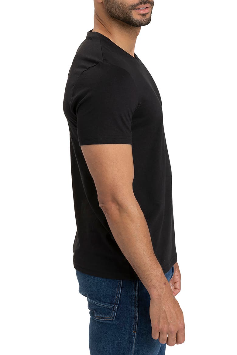 Slim Fit V-Neck T-Shirt, Alternate, color, BLACK