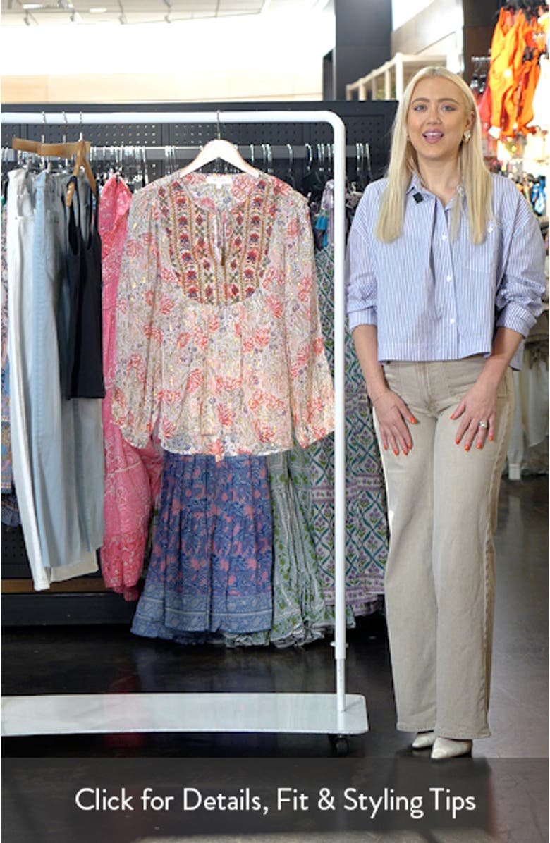 Floral Peasant Top, sales video thumbnail