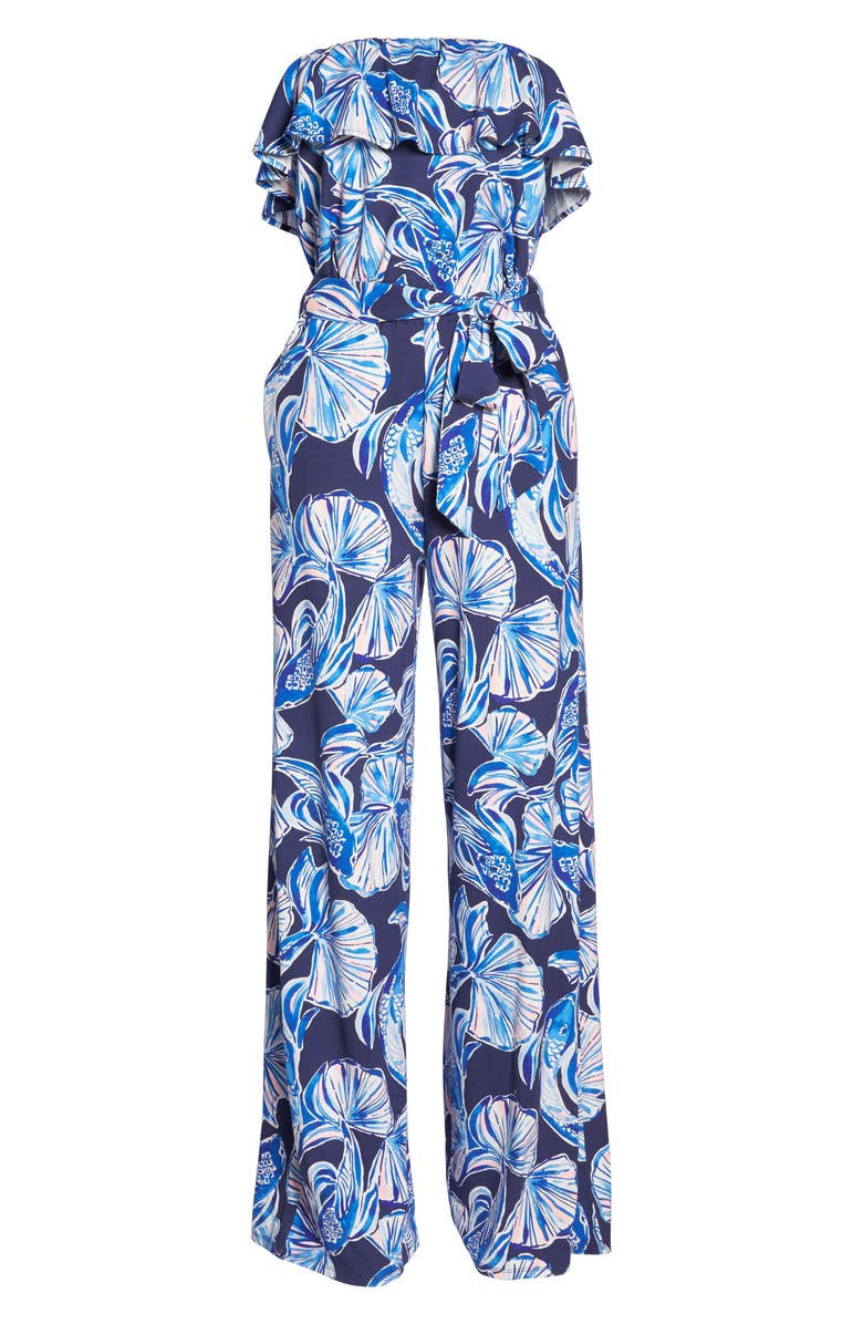 Lilly Pulitzer<sup>®</sup> Aleatha Strapless Jumpsuit, Alternate, color, 