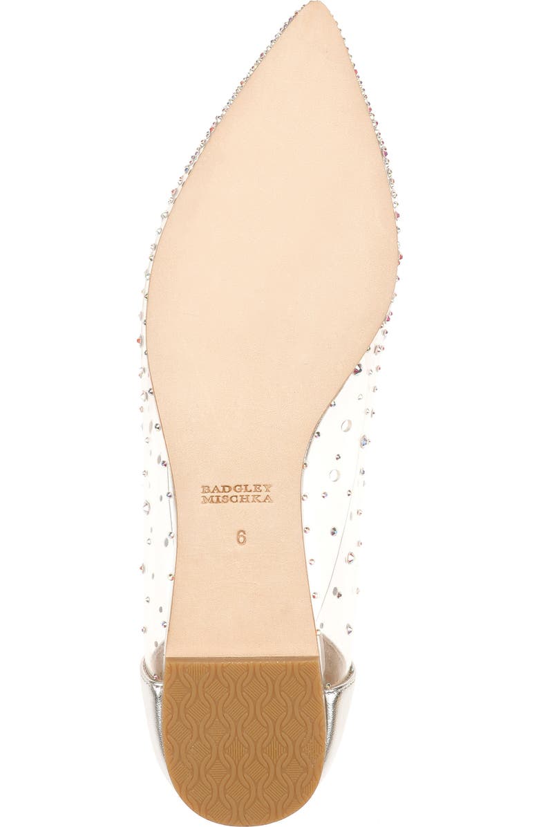 Badgley Mischka Collection Gabi Embellished Pointed Toe Flat, Alternate, color,
