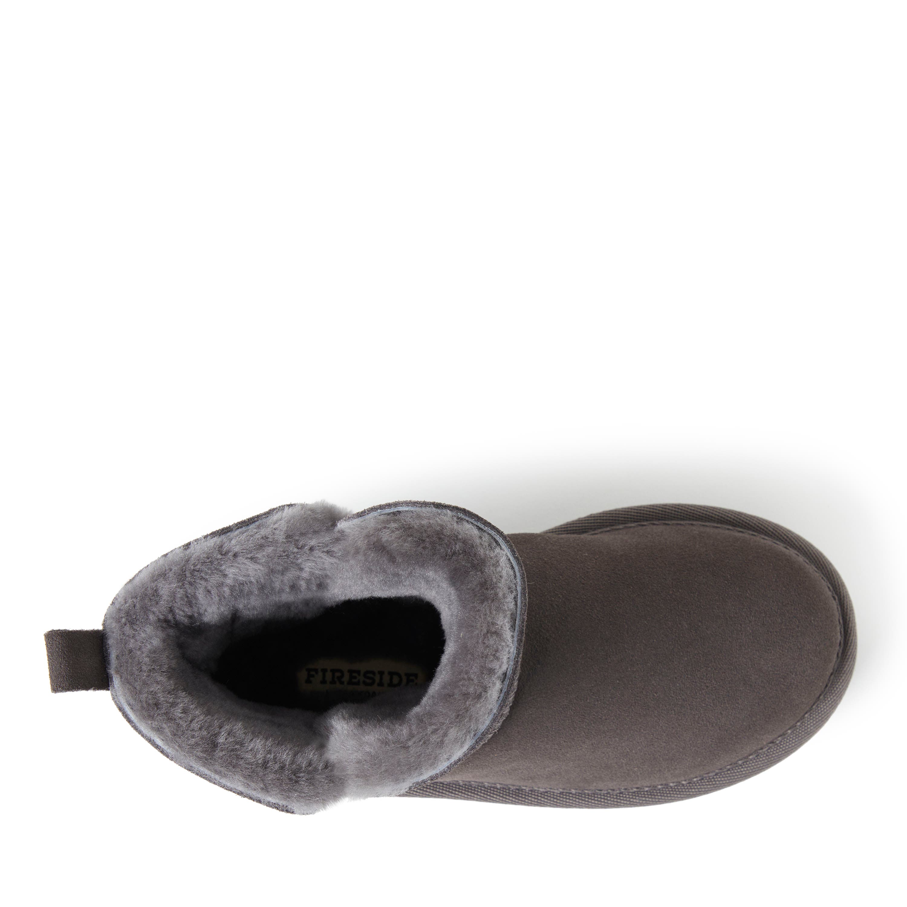DEARFOAMS Kids
 Fireside Bunbury Genuine Shearling Boot, Alternate, color, Grey