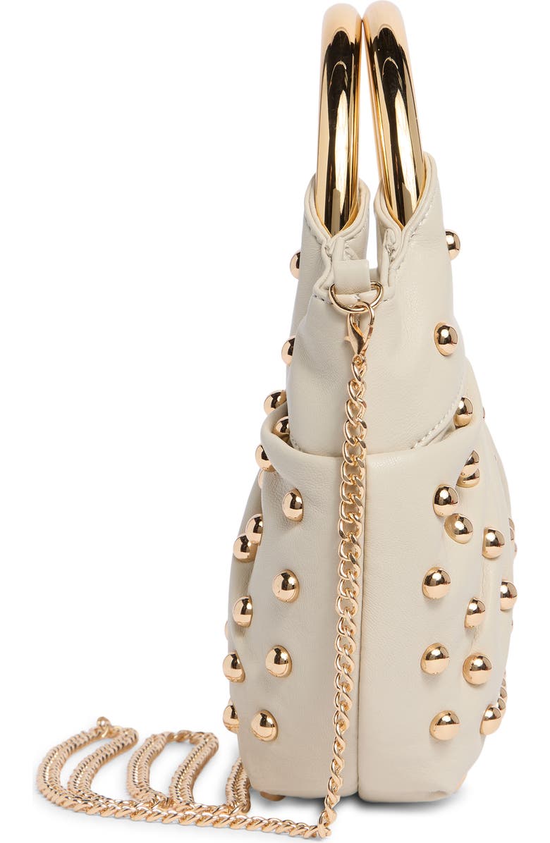 Dolce Vita Becca Stud Shoulder Bag, Alternate, color, Cream