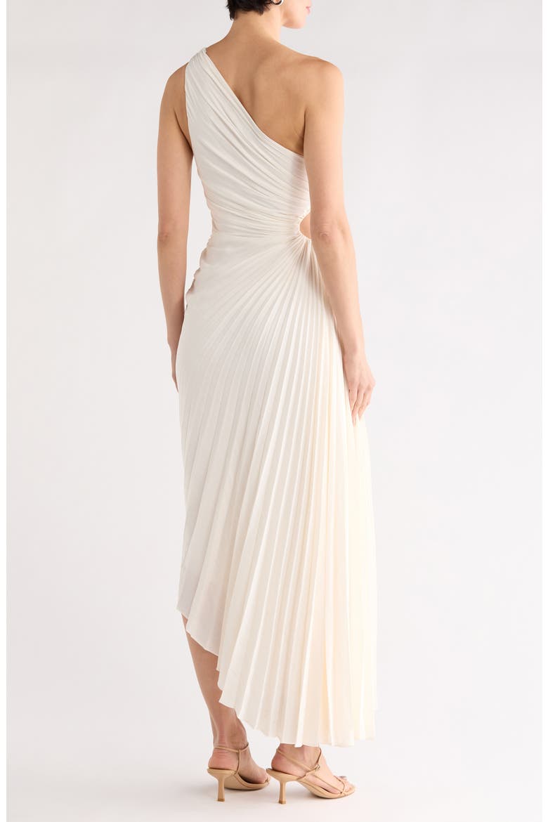 Delfina Cutout One-Shoulder Maxi Dress, Alternate, color, WHISPER WHITE
