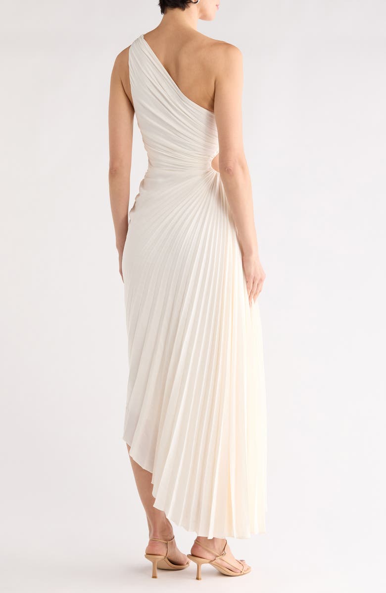 A.L.C. Delfina Cutout One-Shoulder Maxi Dress, Alternate, color, Whisper White