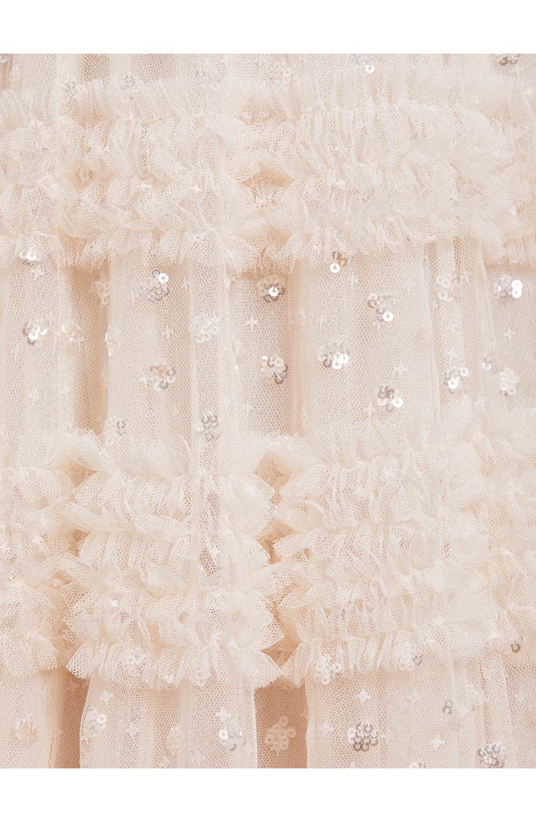 Needle & Thread Vivian V-neck Sequin Dress, Alternate, color, Cream