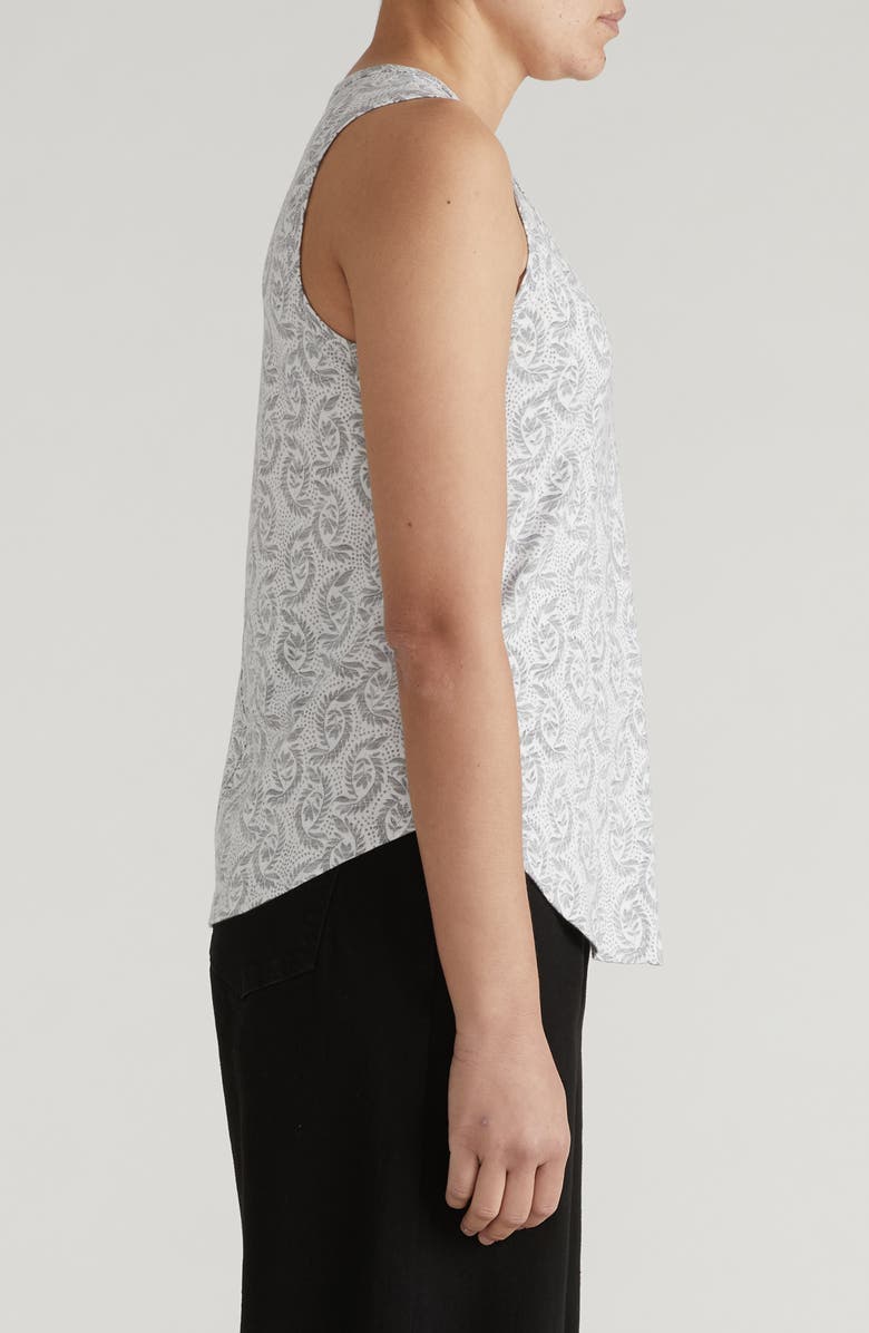 Universal Standard Light-As-Air Tank, Alternate, color, White Vine Print