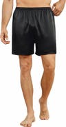 SILKSILKY Pure Silk Solid Color Mens Lounge Shorts