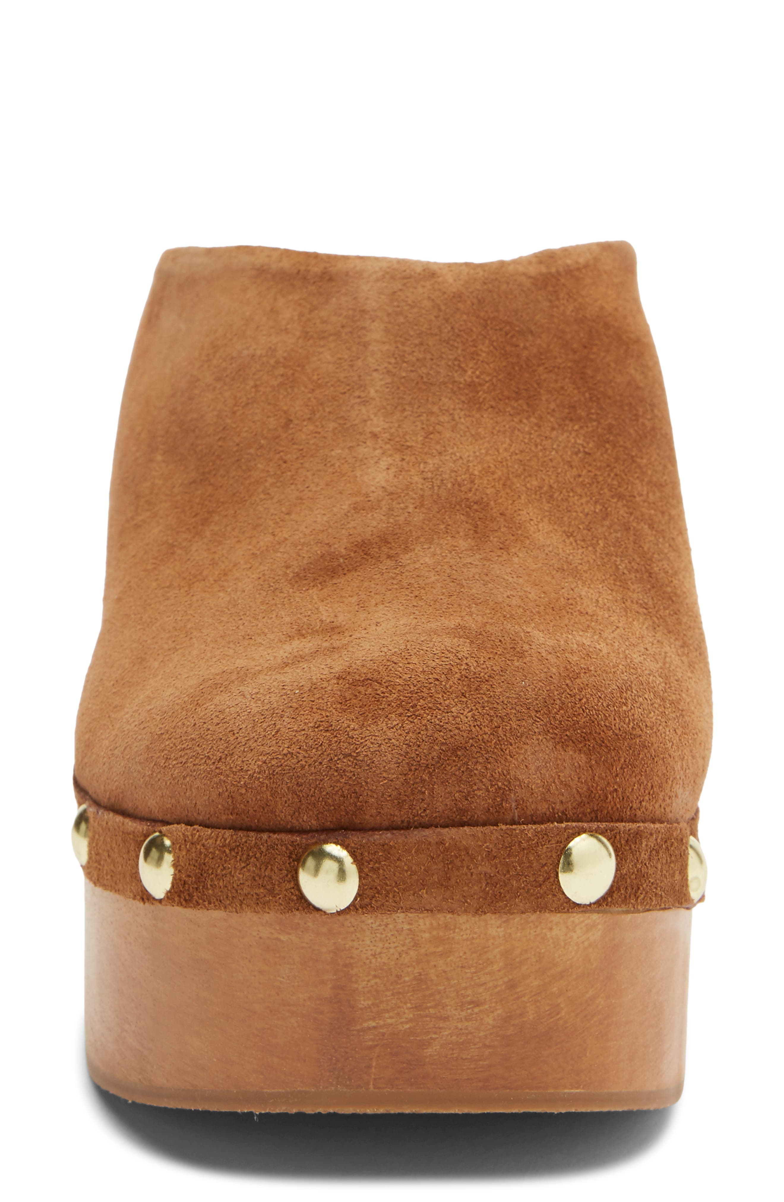 Calli Platform Clog, Alternate, color, TAN SUEDE