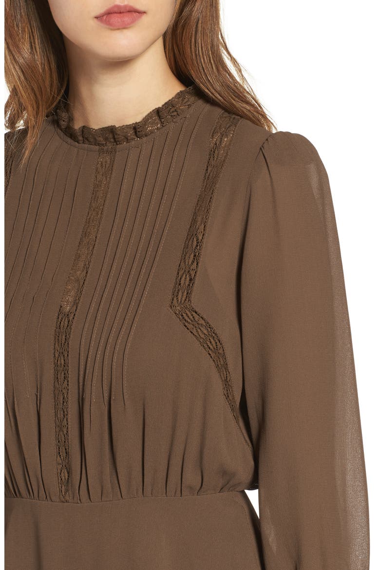 Primrose Top, Alternate, color, OLIVE BROWN