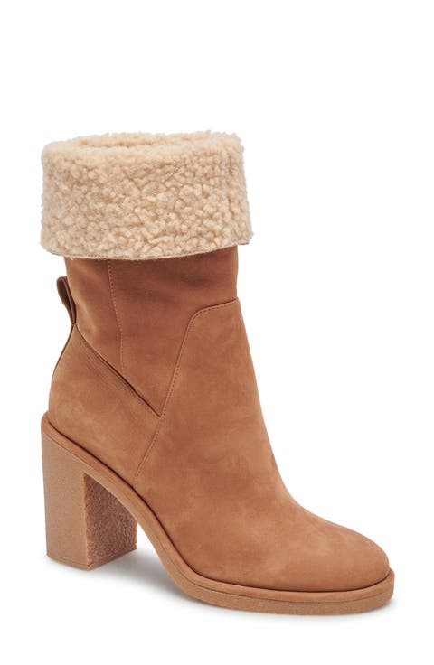 Caddie Faux Shearling Lined Plush Boot (Women)