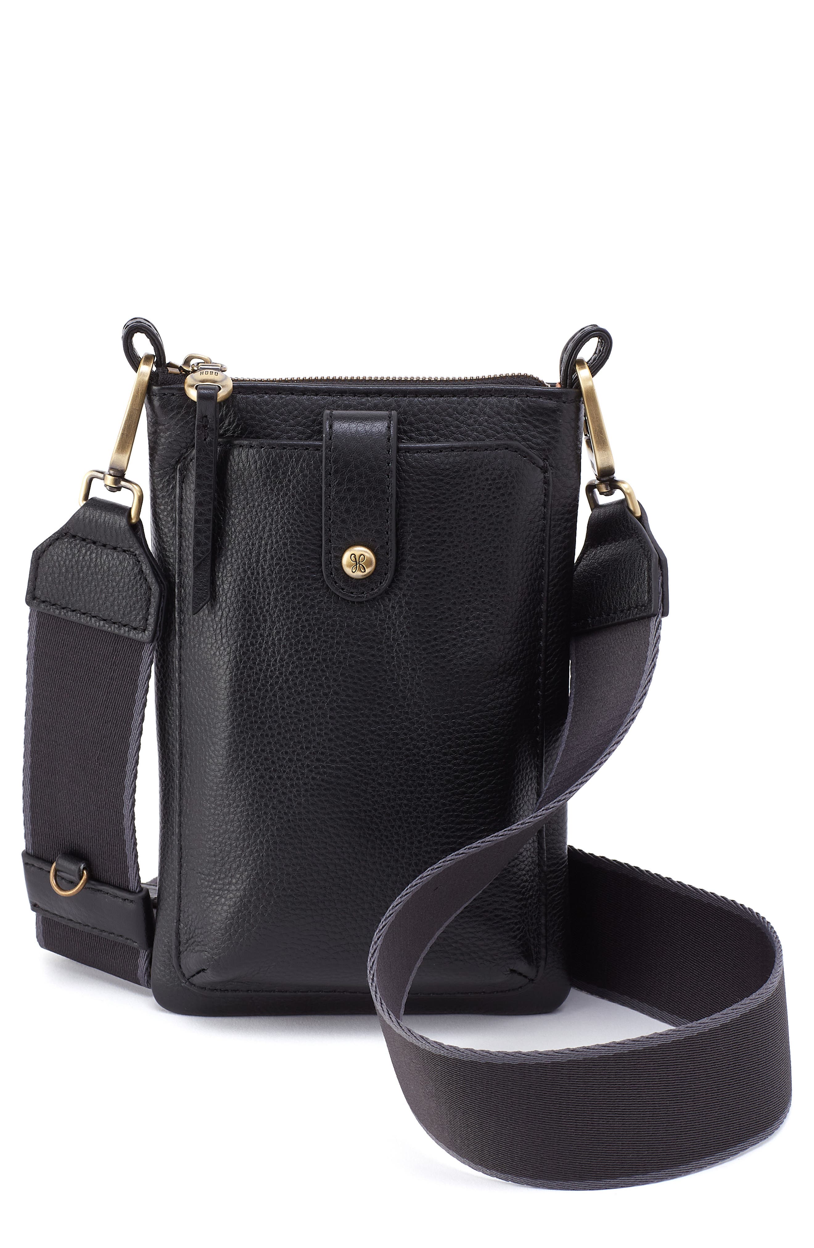 HOBO Cass Leather Phone Crossbody Bag, Main, color, 