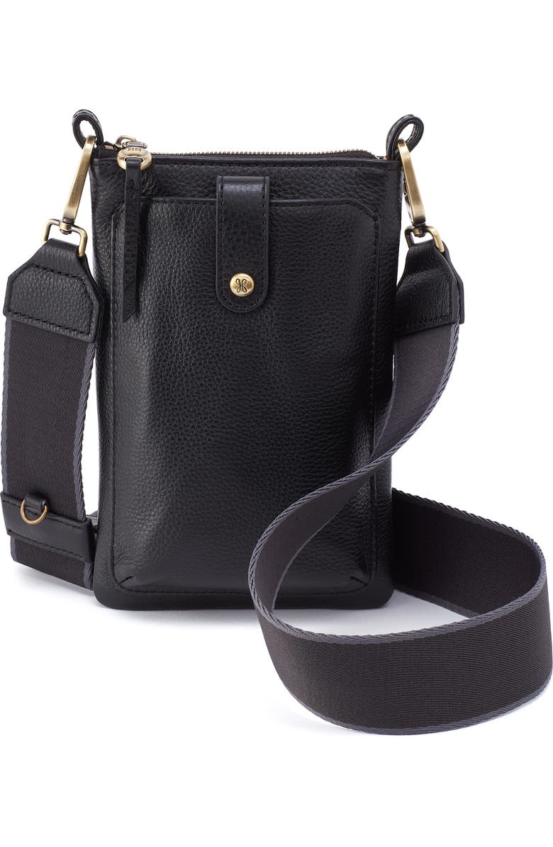 HOBO Cass Leather Phone Crossbody Bag, Main, color,