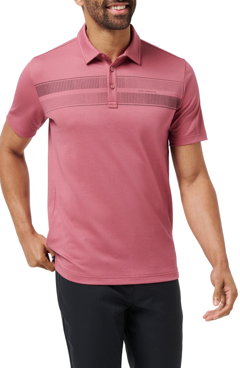 TravisMathew Family Trip Polo, Main, color, Roan Rouge
