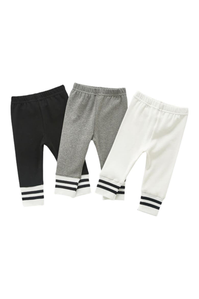 Ollie Stripe Cotton Pants, Alternate, color, WHITE