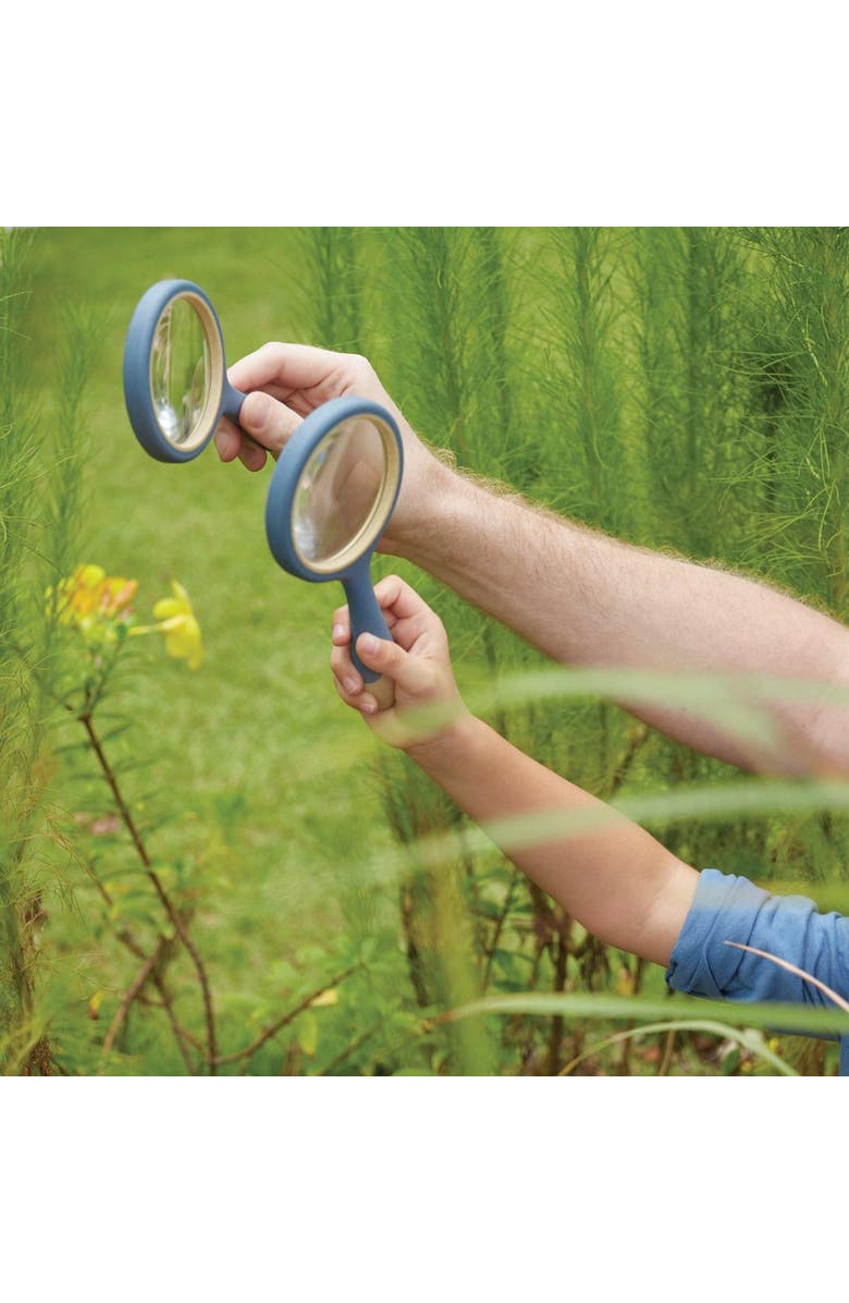 Kaplan Early Learning Company All-Weather Magnifying Glass - Set of 4, Alternate, color, Blue