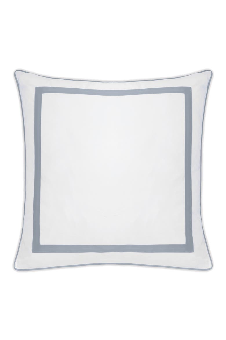 Louise 500 Thread Count Euro Sham, Main, color, HAZY BLUE