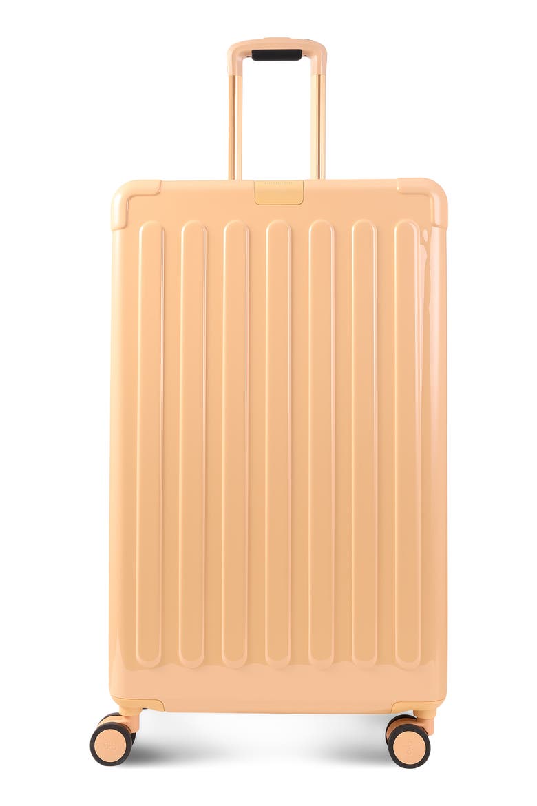 Nostos Glossy Large Spinner Suitcase, Main, color, NECTAR