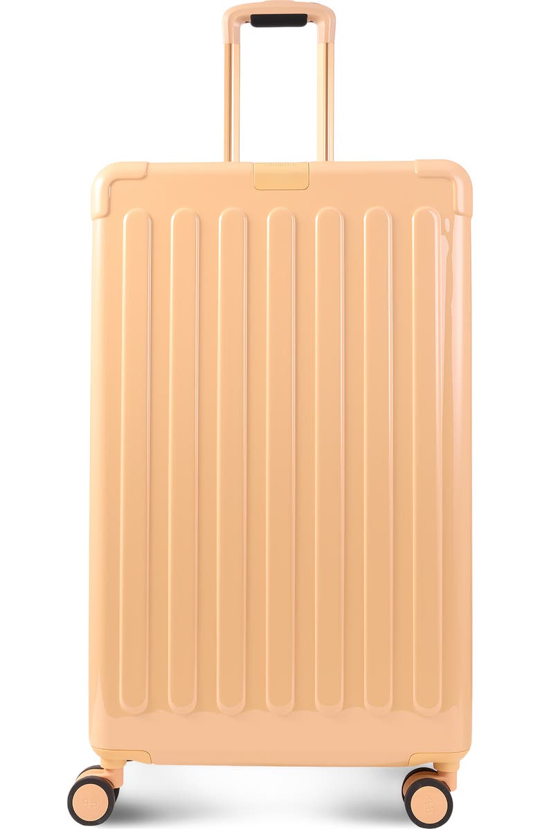 Hedgren Nostos Glossy Large Spinner Suitcase, Main, color, Nectar