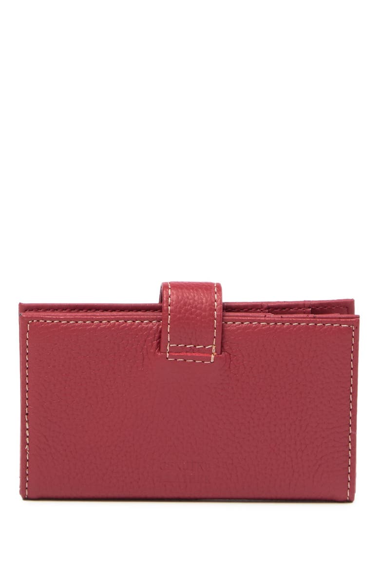 Leather RFID Bifold Wallet, Main, color, 05N-RED