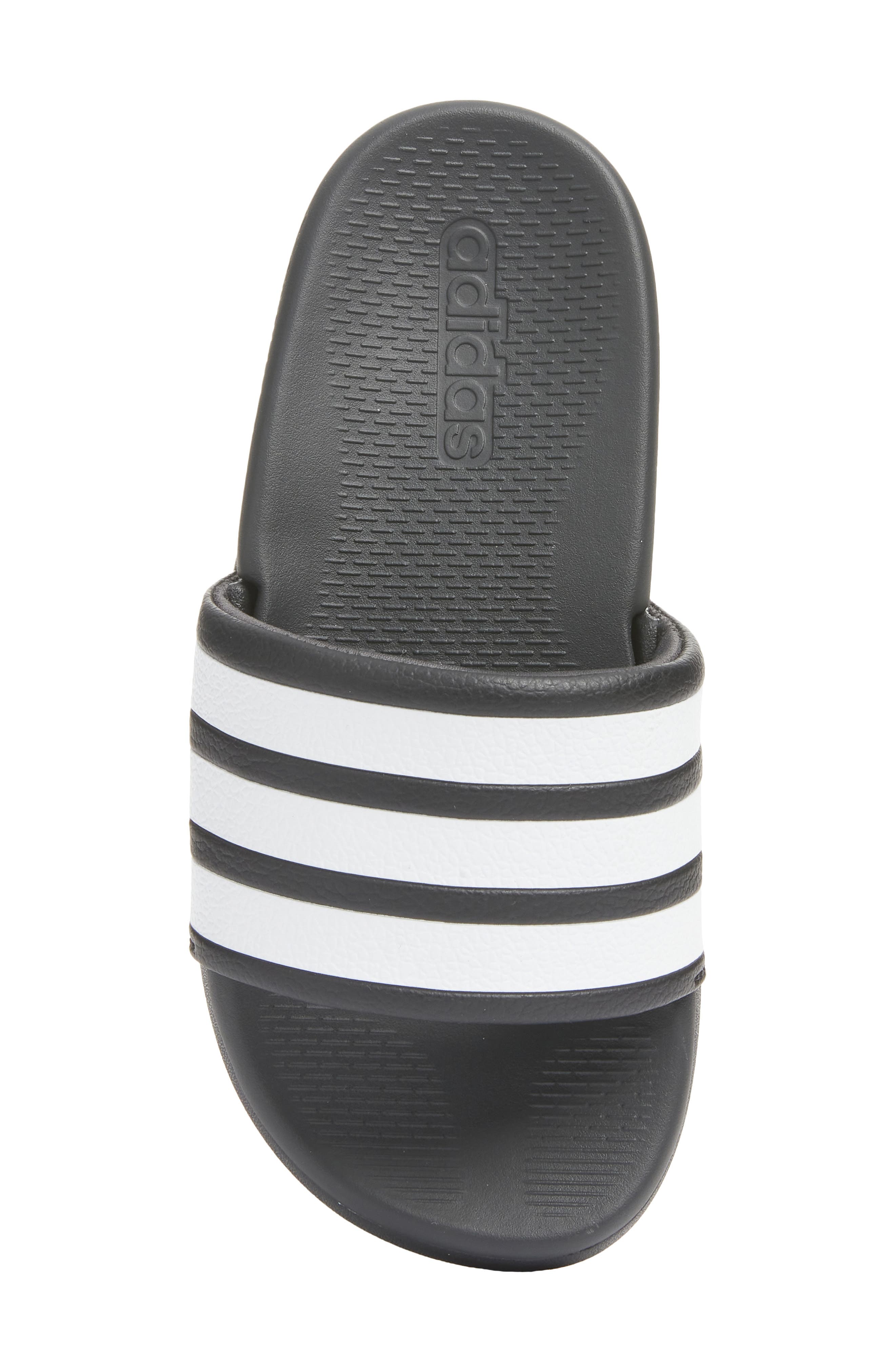 adidas Kids' Adilette Comfort 2.0 Sport Slide, Alternate, color, Core Black/ White/ Carbon
